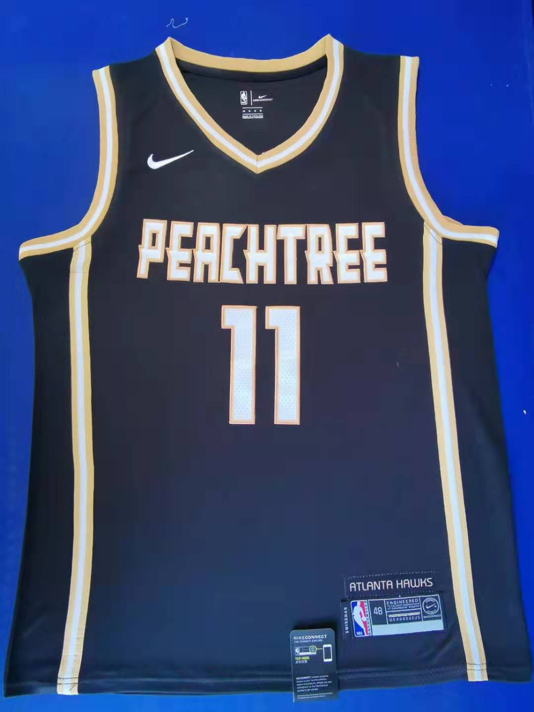 2020 Men Atlanta Hawks 11 Young blue City Edition Game Nike NBA Jerseys
